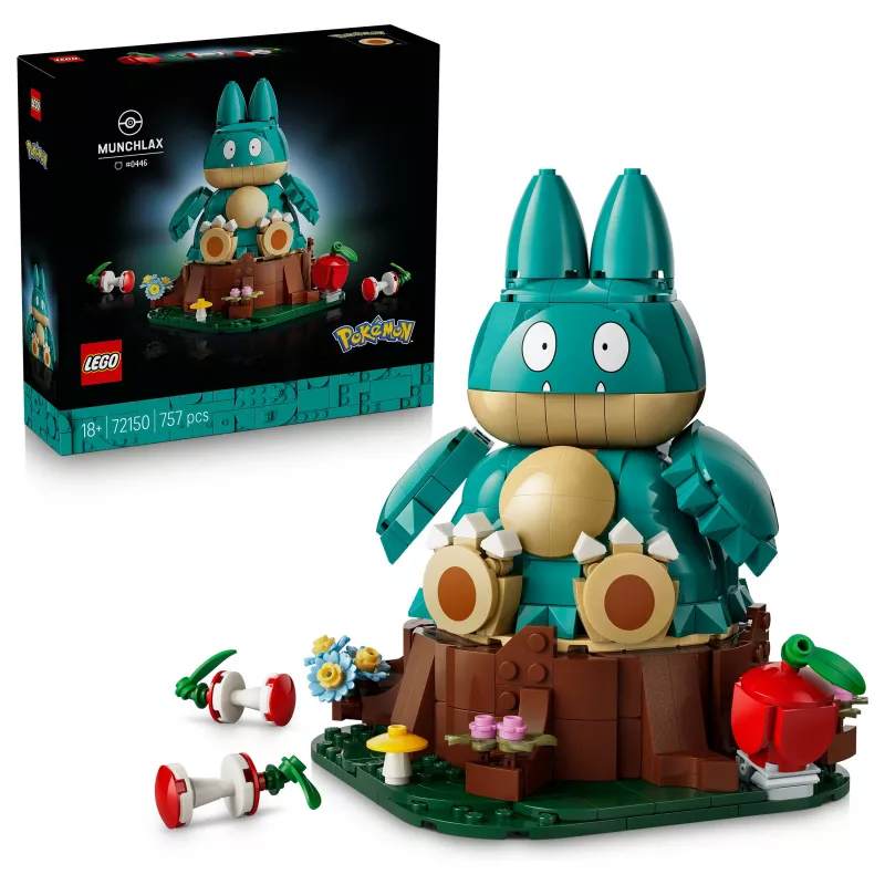 LEGO Pokémon 72150 Munchlax koottava esillepanohahmo aikuisille (757 palaa)