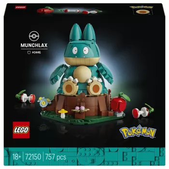 LEGO Pokémon 72150 Munchlax rakennettava hahmo (823 osaa, yli 10-vuotiaille)