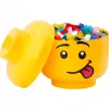 LEGO Storage Head Silly Large Yellow 8.5L Minifigure Head -säilytysastia