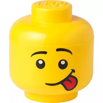 LEGO Storage Head Silly Large Yellow 8.5L Minifigure Head -säilytysastia