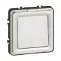 Legrand Soliroc 077811 yleiskäyttöinen yksi-/kaksinapainen kytkin, 1-napainen, 10AX, 250V, IP55, IK10, harmaa