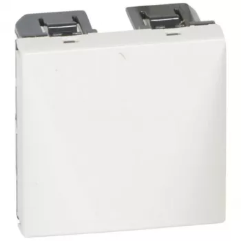 Legrand Valena Life kaapeliläpivienti 2-moduuli valkoinen vedonpoistolla - 077550