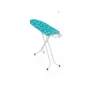 LEH LEIFHEIT AirBoard M kompakti silityslauta Thermo-Reflect-teknologialla, 120 x 38 cm, korkeussäädettävä 75-88 cm, kevyt EPP-runko, valkoinen/sininen