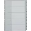 LEITZ 1284 A4 erittäin leveät numeroidut välilehdet 1-20, harmaa, 20-osainen, polypropyleeni, 0,12 mm, merkittävällä kansilehdellä 1284-00