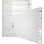Leitz A4 blanko-välilehdet, polypropyleeni, harmaa, 10-osainen, yleisreikä 1270