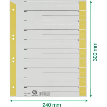 LEITZ A4 välilehdet keltainen 160 g/m² 25 kpl:n pakkaus 16523015