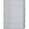 LEITZ A4 Extra Wide PP välilehdet 1-5, harmaa kirjoitettavalla kansilehdellä 1283-00-85