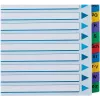 Esselte A4 Mylar A-Z -hakemistovälilehdet, 20-osainen, monivärinen (100167)
