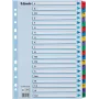 Esselte A4 Mylar A-Z -hakemistovälilehdet, 20-osainen, monivärinen (100167)