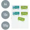 LEITZ käyntikorttiesittelytasku 16 kortille, A4, PP kirkas, 0,11 mm, sivuaukko, arkistointiturvallinen (4758-30-03)