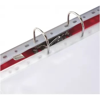 LEITZ Esselte standard asiakirjasuoja A4, polypropeeni, kristallinkirkas, 0,06 mm, ylhäältä avoin, asiakirjaturvallinen, monirei'itys, vahvistettu reuna, 100 kpl:n pakkaus (925008)