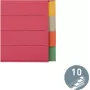 LEITZ erittäin tukeva pahvirekisteri, blanko-välilehdet, A4, 10-osainen, monivärinen, 230 g/m², 5-värinen värjätty pahvi (4359-00-00)