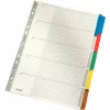 LEITZ Mylar kartonki-rekisteri, blanko, A4, 5-osainen, harmaat välilehdet, 160 g/m², merkittävällä kansilehdellä 4320-00-00