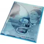 LEITZ Premium A4 asiakirjasuojus, PVC, sininen, 0,15 mm, ylhäältä ja sivuilta avoin, arkistoturvallinen, kova kalvo (4100-00-35)