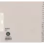 LEITZ Tauenpapier-rekisteri, A-Z, A4, puolikorkea, 20-osainen harmaa, 100 g/m², 80 mm rei'itys, rei'itysvahvistuksella (6095-00-85)