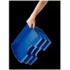 Leitz WOW A4 säilytyslaatikko metallinsininen 70 mm selkä Click & Store 5218-00-35