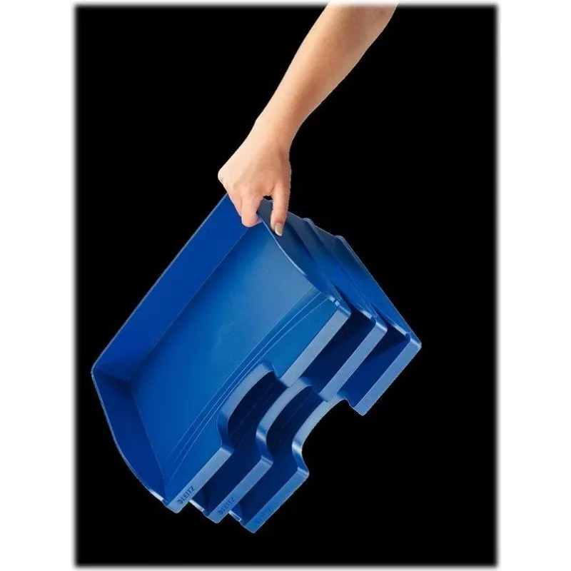Leitz WOW A4 säilytyslaatikko metallinsininen 70 mm selkä Click & Store 5218-00-35