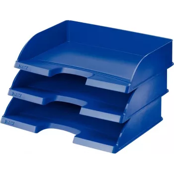 Leitz WOW A4 säilytyslaatikko metallinsininen 70 mm selkä Click & Store 5218-00-35