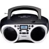 Lenco SCD-501 WH kannettava CD-soitin Bluetoothilla, FM-radio, USB-MP3-toisto, valkoinen/musta