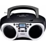 Lenco SCD-501 WH kannettava CD-soitin Bluetoothilla, FM-radio, USB-MP3-toisto, valkoinen/musta