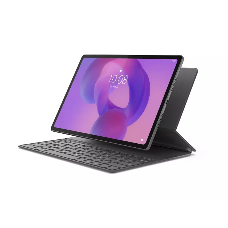 Lenovo Folio-näppäimistö Idea Tab Plus -laitteelle - Storm Grey, QWERTY US, kosketuslevy (ZG38C07528)