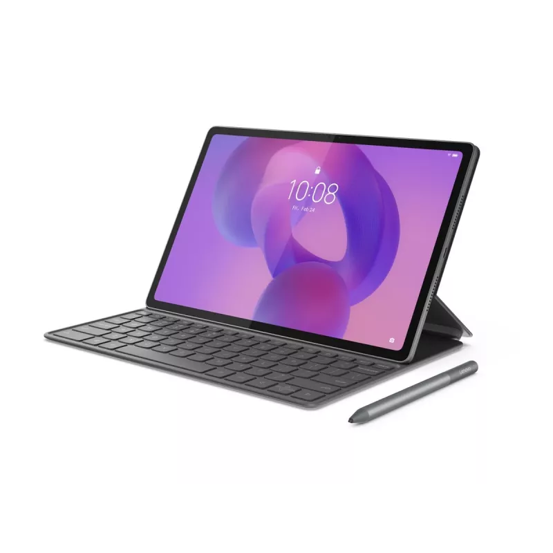 Lenovo Folio-näppäimistö Idea Tab Plus -laitteelle - Storm Grey, QWERTY US, kosketuslevy (ZG38C07528)