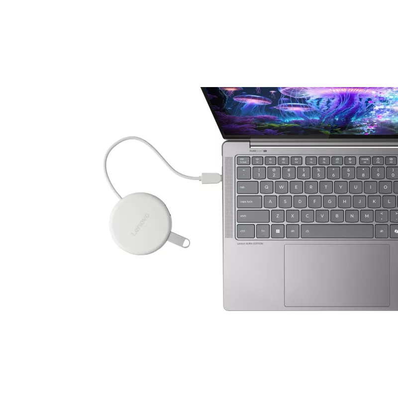 Lenovo Slim USB-C-keskitin GX91V16416, HDMI 2.1, USB 10 Gbit/s, Seashell