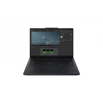 Lenovo ThinkPad P14s Gen 7 14,5 tuuman WUXGA kannettava tietokone, Intel Core Ultra 7 356H, 16GB RAM, 512GB SSD, NVIDIA RTX PRO 500 Blackwell Generation 6GB, Windows 11 Pro, pohjoismainen taustavalaistu näppäimistö, musta, sormenjälkilukija