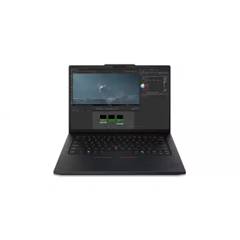 Lenovo ThinkPad P14s Gen 7 14,5 tuuman WUXGA kannettava tietokone, Intel Core Ultra 7 366H, 32GB RAM, 1TB SSD, NVIDIA RTX PRO 1000 Blackwell Generation 8GB, Windows 11 Pro, pohjoismainen taustavalaistu näppäimistö, musta, sormenjälkilukija