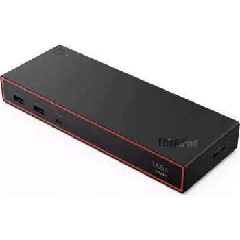 Lenovo ThinkPad USB4 Smart Dock 5500 telakointiasema 135W virtalähteellä, musta (40BC0135DE)