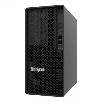Lenovo ThinkSystem ST45 V3 7DH5 Tower -palvelin - AMD EPYC 4124P 12-ytiminen, 16GB DDR5 ECC, 8x 3,5 tuuman Non-Hot-Swap-kehikko, ei käyttöjärjestelmää