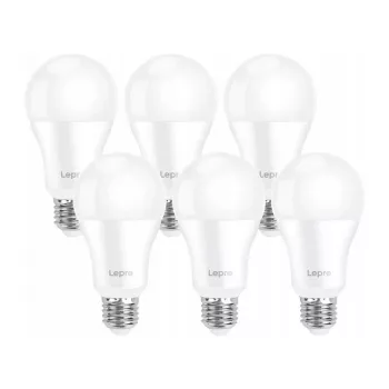 LEPRO 100080-DW-EU-6 LED-lamppu E27 A60 13W (vastaa 100W) 1521lm 6500K päivänvalkoinen, 6 kpl:n pakkaus