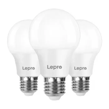 LEPRO 100089-WW-EU-3 LED-lamppu, E27, A60, 8,5 W (60 W), 806 lm, 2700 K lämmin valkoinen, 180°, 3 kpl:n pakkaus