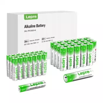 LEPRO 130003-48 AA/AAA alkaliparistot, 48 kpl:n pakkaus