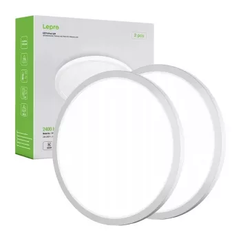 LEPRO 1500038-DW-EU-2 kattovalaisin, 18W, 1800 lm, 2 kpl:n pakkaus