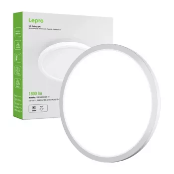 LEPRO 1500038 LED-kattovalaisin 18W 1800lm 4000K neutraalivalkoinen IP54 pinta-asennus