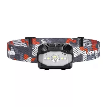 Lepro 320022 ladattava LED-otsalamppu 600 lumenia liiketunnistimella ja IPX4