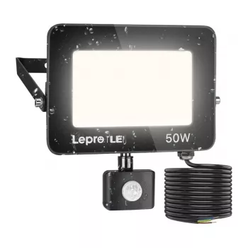 LEPRO 50W 5000K IP65 LED-valonheitin liiketunnistimella