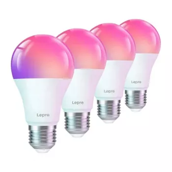 LEPRO B1-EU-4 E27 Wi-Fi-älylamput LED, 8,5 W, 806 lm, 4 kpl:n pakkaus