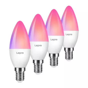 LEPRO BC1-EU-4 C37 RGBCW Wi-Fi LED-lamppu