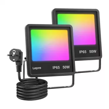 Lepro F1 50W LED-valonheitin IP65 5000Lm 5000K päivänvalo seinäasennus