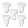 LEPRO GU10 LED-lamppu 4,5 W (vastaa 50 W), 345 lm, päivänvalkoinen 5000 K, 100° keilakulma, ei himmennettävä, 5 kpl:n pakkaus