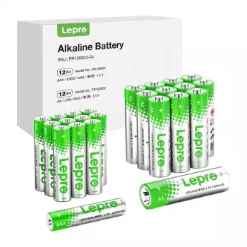 LEPRO 130003-24 AA/AAA alkaliparistot, 24 kpl:n pakkaus