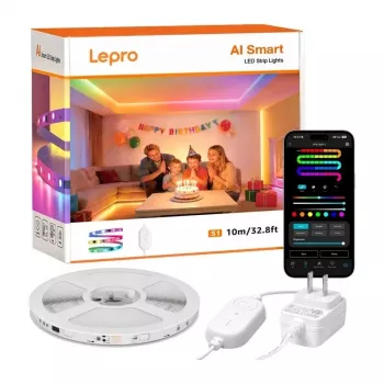 Lepro S1 10m Wi-Fi Bluetooth RGBIC LED-nauha