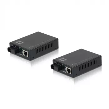 LevelOne mediakonvertteri RJ45-SC yksimuotokuitu 1310/1550nm 20km