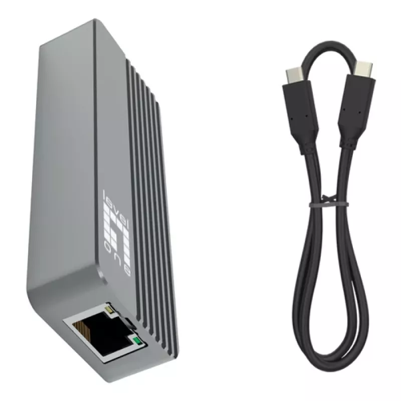 LevelOne USB-0410 USB 3.2 Gen 1 Type-A - Gigabit Ethernet -sovitin