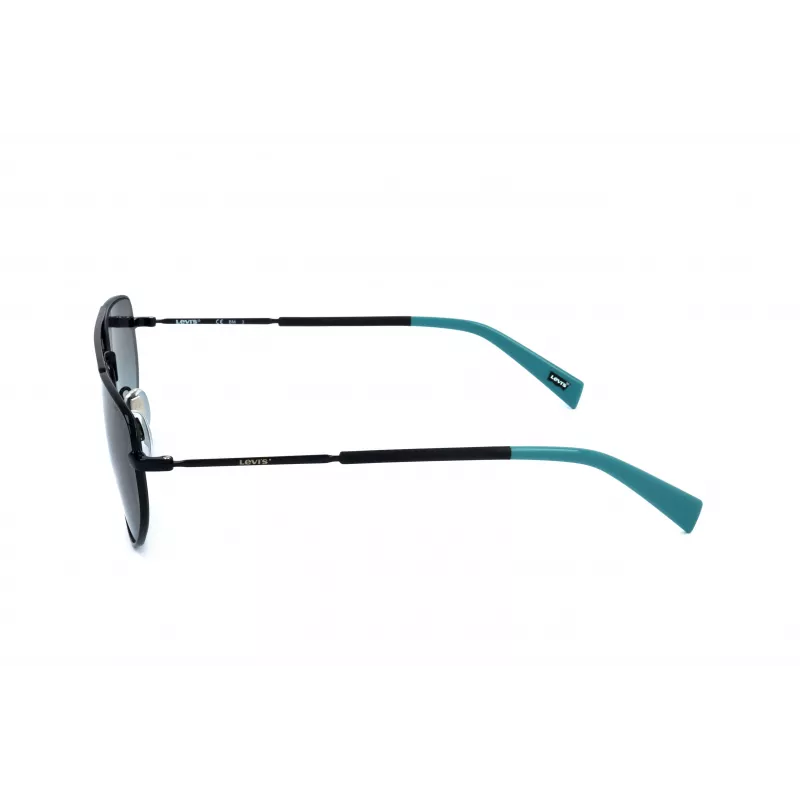 LEVI'S LV-1018-S-807 unisex-aurinkolasit, mustat kehykset, harmaat linssit, 59 mm