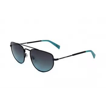 LEVI'S LV-1018-S-807 unisex-aurinkolasit, mustat kehykset, harmaat linssit, 59 mm