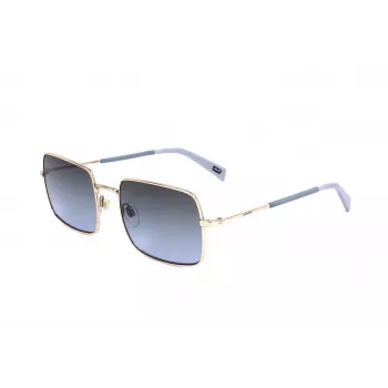 LEVI'S LV-1019-S-BL unisex-suorakaide-aurinkolasit - musta kehys, savunharmaat linssit 57 mm