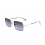 LEVI'S LV-1019-S-BL unisex-suorakaide-aurinkolasit - musta kehys, savunharmaat linssit 57 mm
